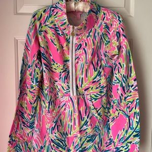 Lilly Pulitzer Popover Pink Green M